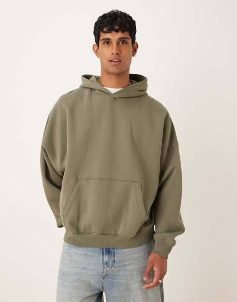 ASOS DESIGN - Essentials - Sweat à capuche ultra oversize - Kaki - view 1