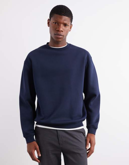 ASOS DESIGN - Essentials - Sweat décontracté - Bleu marine 
