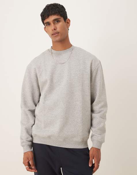 ASOS DESIGN - Essentials - Sweat oversize - Gris chiné - view 1