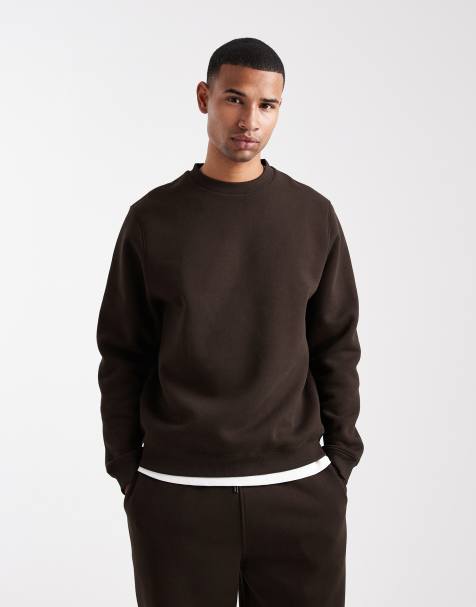 ASOS DESIGN - Essentials - Sweat oversize - Marron foncé - view 1