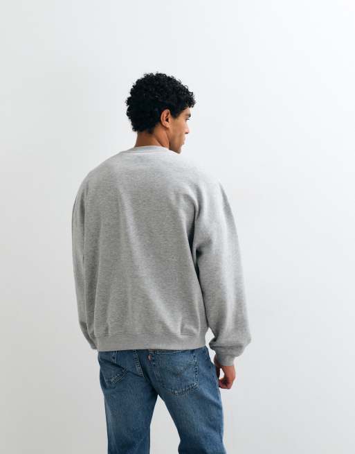 ASOS DESIGN - Essentials - Sweat ultra oversize - Gris chiné, 5 de 5