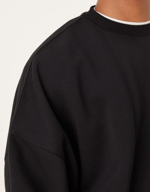 ASOS DESIGN - Essentials - Sweat ultra-oversize - Noir , 5 de 5