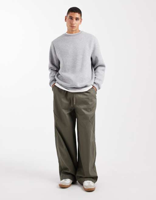 ASOS DESIGN essentials sweatshirt in grey marl, 2 of 5