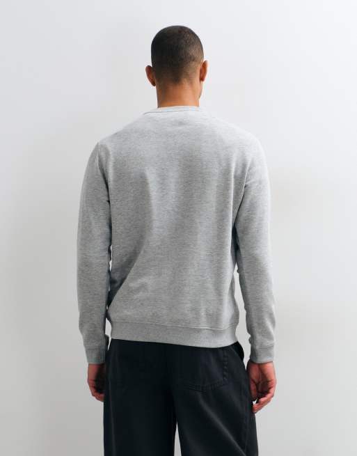ASOS DESIGN essentials sweatshirt in grey marl, 4 of 5