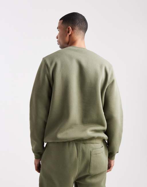 ASOS DESIGN essentials sweatshirt in khaki, 3 of 5