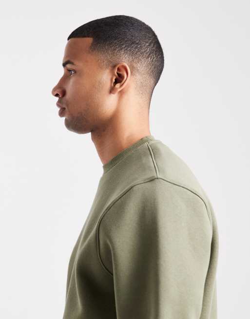 ASOS DESIGN essentials sweatshirt in khaki, 4 of 5