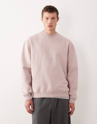 Asos Design Essentials Sweatshirt In Pink