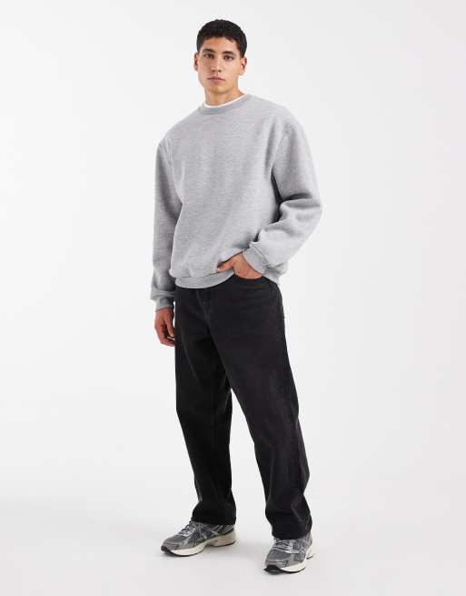 ASOS DESIGN – Essentials – Szara melanżowa bluza o luźnym kroju, 2 z 5