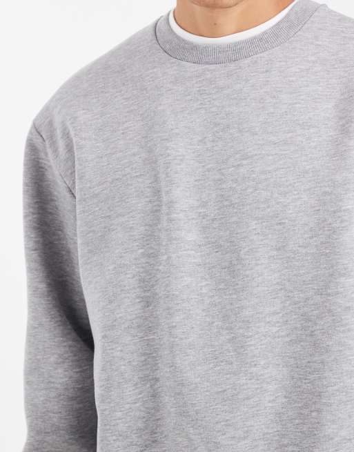 ASOS DESIGN – Essentials – Szara melanżowa bluza o luźnym kroju, 5 z 5