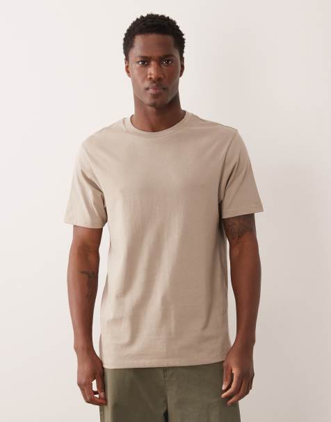 ASOS DESIGN - Essentials - T-shirt coupe classique - Beige - view 1