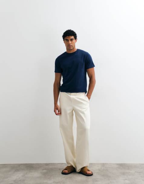 ASOS DESIGN - Essentials - T-shirt coupe classique - Bleu moyen - view 1