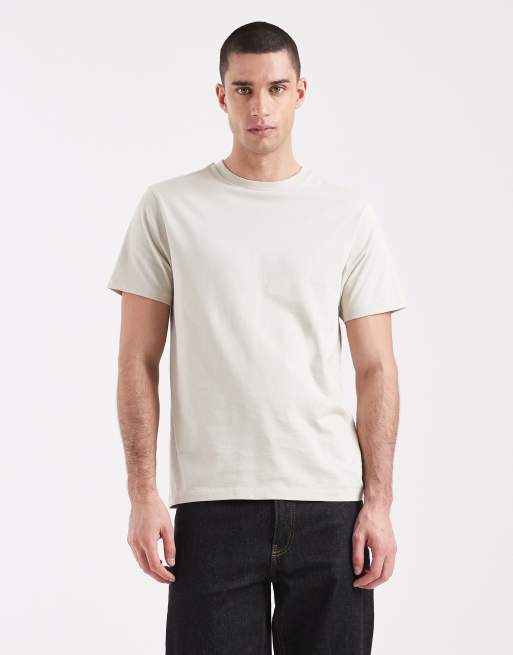 ASOS DESIGN - Essentials - T-shirt girocollo taglio classico beige