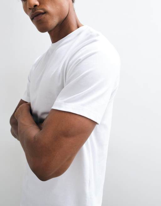 ASOS DESIGN Essentials t-shirt in white, 3 of 5