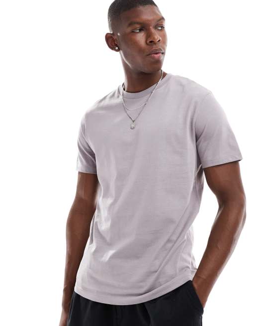 ASOS DESIGN - Essentials - T-shirt met ronde hals in grijs