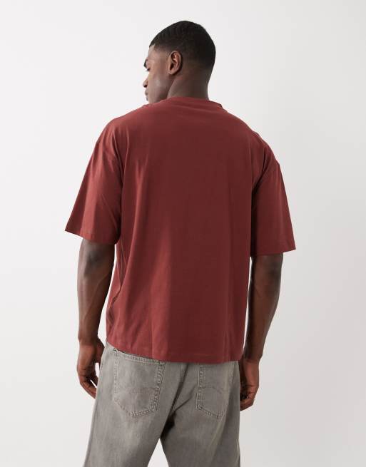 ASOS DESIGN - Essentials - T-shirt oversize - Bordeaux, 5 de 5