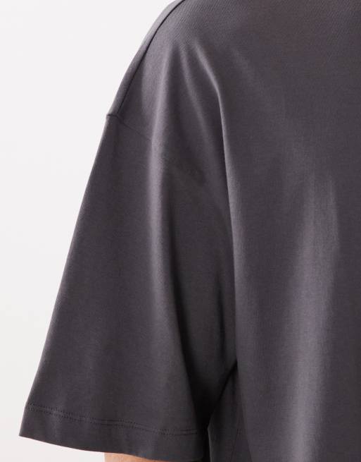 ASOS DESIGN - Essentials - T-shirt oversize coupe carrée - Anthracite, 5 de 5