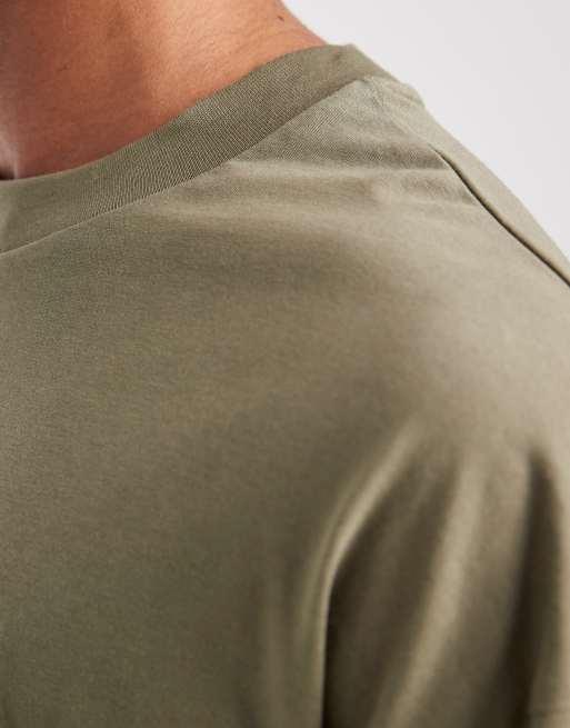 ASOS DESIGN – Essentials – T-shirt oversize z długimi rękawami w kolorze khaki, 5 z 5
