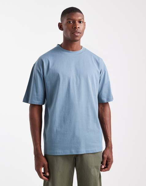 ASOS DESIGN - Essentials - T-shirt ras de cou oversize - Bleu - view 1