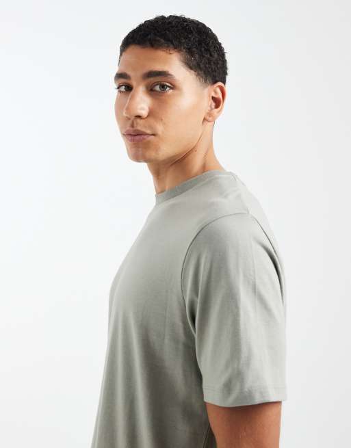 ASOS DESIGN - Essentials - T-shirt vestibilità classica verde salvia, 4 di 5
