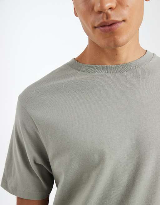 ASOS DESIGN - Essentials - T-shirt vestibilità classica verde salvia, 5 di 5