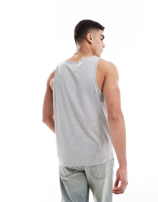 ASOS DESIGN essentials tank in gray heather , 4 of 4