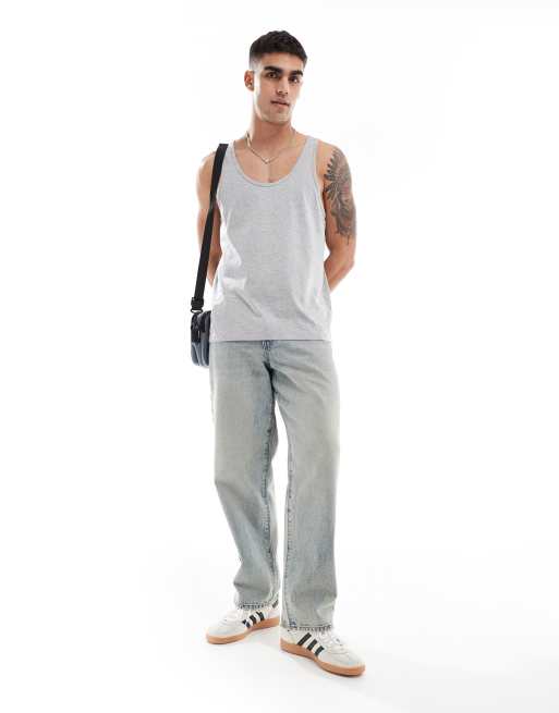 ASOS DESIGN Essentials vest in grey marl , 2 of 4