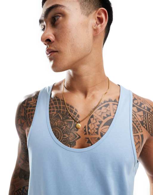 ASOS DESIGN essentials vest in light blue   , 2 of 4