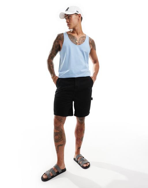 ASOS DESIGN essentials vest in light blue   , 3 of 4