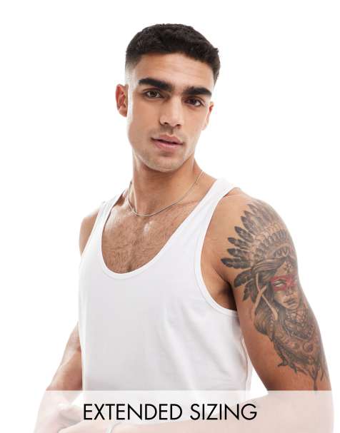 ASOS DESIGN essentials vest in white - view 2