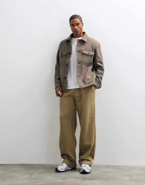 ASOS DESIGN essentials vida joggers i brun - view 1