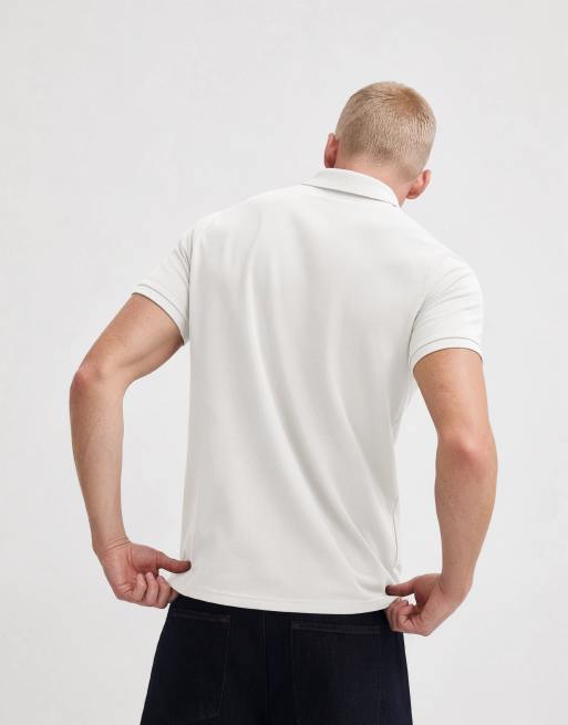 ASOS DESIGN – Essentials – Vit pikétröja i regular fit, 10 av 10