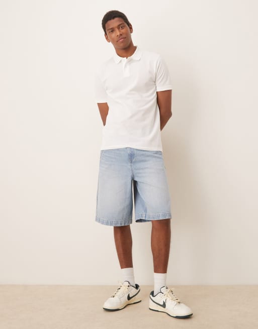 ASOS DESIGN – Essentials – Vita pikétröjor i regular fit, 2-pack, 3 av 4