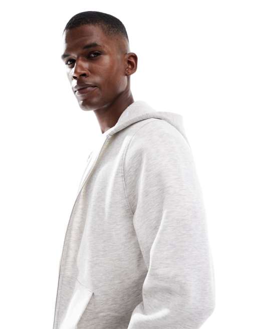 ASOS DESIGN – Essentials – Vitmelerad huvtröja, 4 av 5