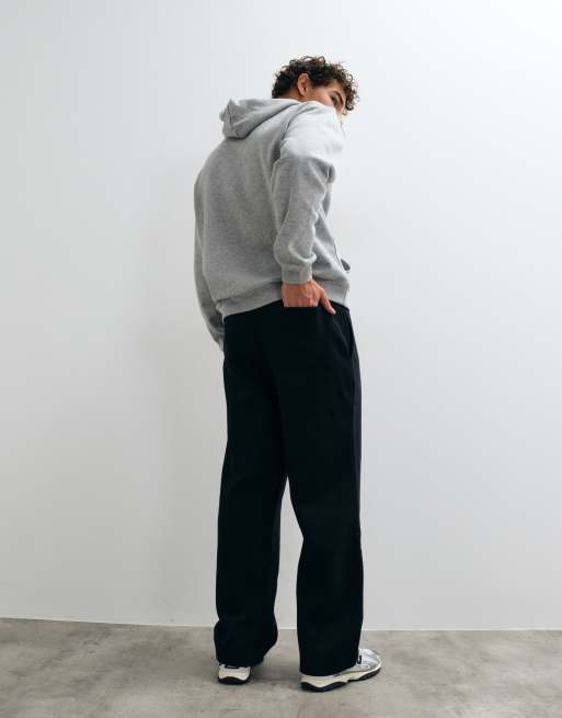 ASOS DESIGN Essentials weiter Jogger in Schwarz, 4 von 5