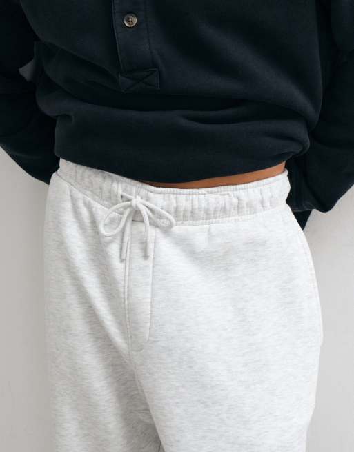 ASOS DESIGN essentials wide jogger in ice marl, 4 of 5