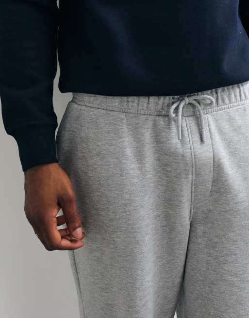 ASOS DESIGN essentials wide trackies in grey marl, 4 of 5