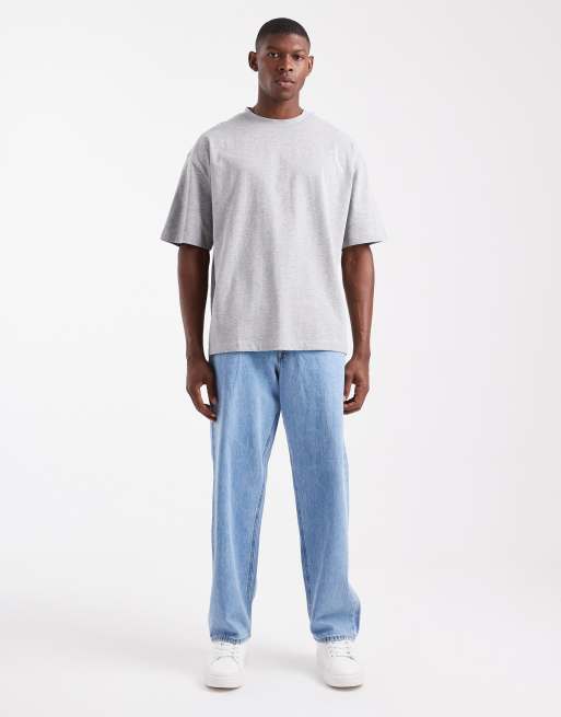 ASOS DESIGN – Essentials – Zestaw 2 T-shirtów oversize w kolorach beżowym i szarym , 2 z 5