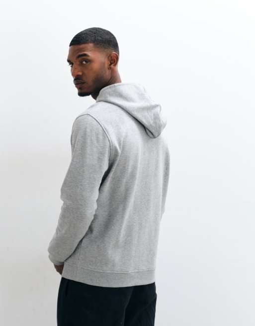 ASOS DESIGN essentials zip through hoodie in grey marl, 5 of 5