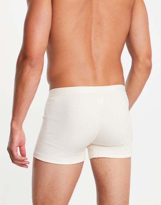 ASOS DESIGN Essentialwear 2-pack ribbed briefs