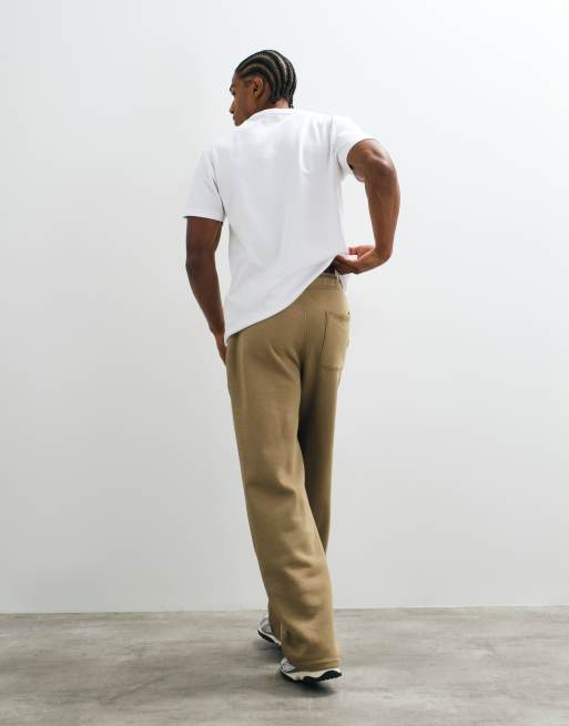 ASOS DESIGN essenziali jogger ampi marrone, 3 di 5