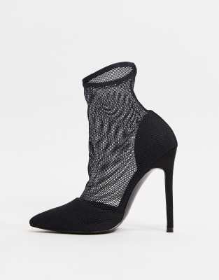 mesh sock heels