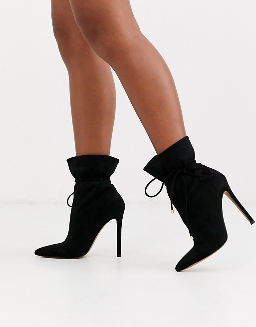 ASOS DESIGN Estonia slouch ankle boots in black | ASOS