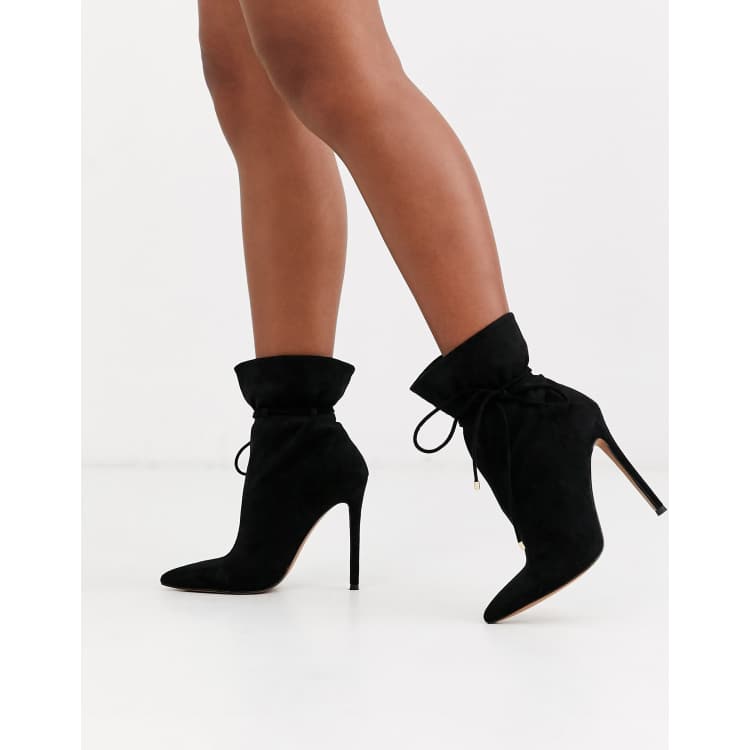 ASOS DESIGN Estonia slouch ankle boots in black