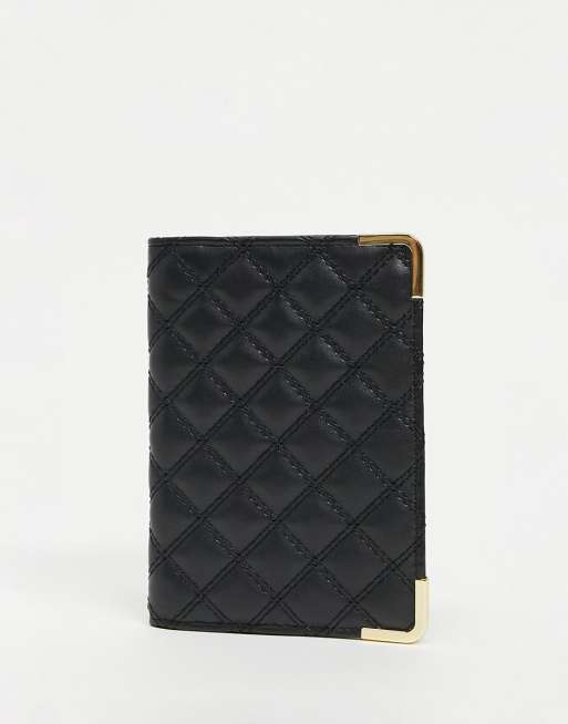 ASOS DESIGN – Etui na paszport ze wzorem w romby