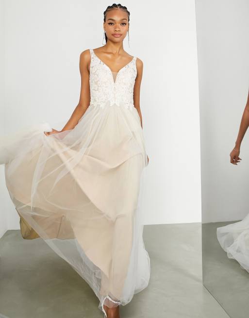 Asos cheap wedding dress