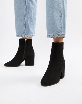 asos design evaline leather ankle boots