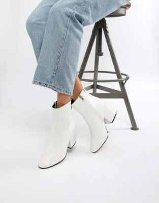 white ankle boots asos