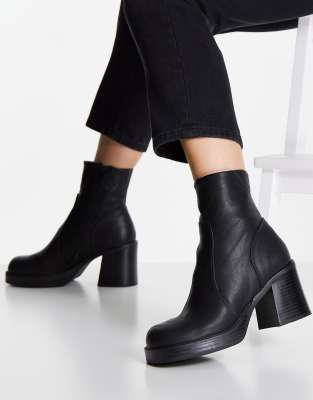 asos platform black boots