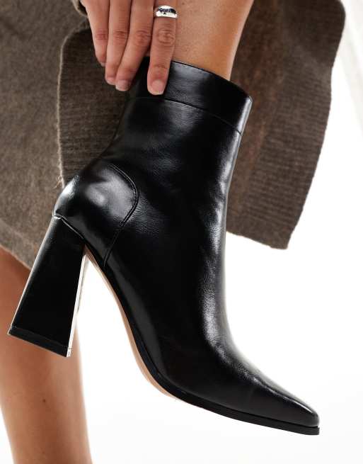 ASOS DESIGN - Everest - Laarzen met uitlopende hakken in zwart, 4 van 4