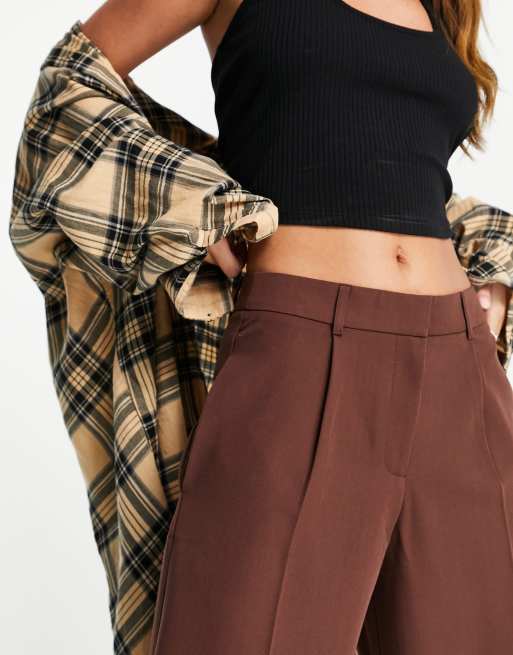 ASOS DESIGN – Everyday – Czekoladowobrązowe luźne spodnie o kroju boyfriend, 3 z 4